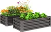 Outsunny 2er-Set Hochbeet Blumenhochbeet Produktbild-Vorschau 1