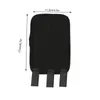 A black dog leg brace with measurement indicators. Voir les images du produit