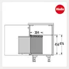 Collecteur de déchets Hailo 3520001 Mono 20 litres inox Voir les images du produit 6