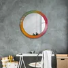 Ø70cm Spiegel - Glasrahmen mit Aufdruck - Wandspiegel Produktbild-Vorschau 5