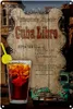 Blechschild Rezept 20x30cm Cuba Libre Zutaten Eiswürfel Produktbild-Vorschau 1