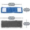 Two mop heads are shown with dimensions indicated by lines and text labels. Produktbild-Vorschau