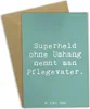 Mr. & Mrs. Panda babykarte Spruch Pflegevater Held - Produktbild-Vorschau 1