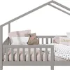 Hausbett LISAN aus massiver Kiefer in grau, schönes Produktbild-Vorschau 6