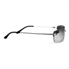 Sonnenbrille Schmal Silber Verspiegelt eckig Rechteckig Produktbild-Vorschau 2