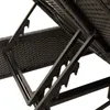 vidaXL Bain de soleil double avec coussins noir Poly rotin Voir les images du produit 9