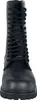 A front view of a black leather boot. Produktbild-Vorschau