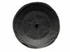 A dark gray, circular, filter-like object with radial lines and a central hole is shown against a white background. Produktbild-Vorschau
