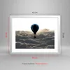 Gerahmtes Poster - Weißer Rahmen - Wolke Ballon Himmel - Produktbild-Vorschau 5