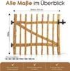 Gartentor Holz B 100 x H 50 cm, 3-5 cm Lattenabstand Produktbild-Vorschau 2