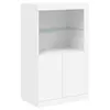 Sideboard mit LED-Leuchten Weiß 181,5x37x100 cm Produktbild-Vorschau 10