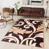 Tapiso Teppich DREAM Modern Schwarz Creme Rot Wohnzimmer  Produktbild-Vorschau 1