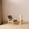 sweeek - Skandinavischer Sessel aus Holz und Cord - Taupe Produktbild-Vorschau 2