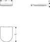 Geberit Acanto Sedile WC Slim Wrap over antibatterico con Anteprima dell’immagine prodotto 7