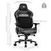Gaming-Stuhl 200kg, Chefsessel Bürostuhl mit 155° Produktbild-Vorschau 2