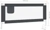 vidaXL Barrière de sécurité pour lit de bébé gris foncé Voir les images du produit 8