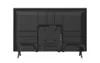 The back of a black television set is shown against a white background. Produktbild-Vorschau