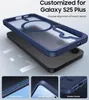 A phone case is shown on top of a phone, with close-up shots of its features. Anteprima dell’immagine prodotto