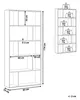 BELIANI Bücherregal Weiß MDF Platte Spanplatte 174 x 83 x Produktbild-Vorschau 3