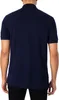 Back view of a man wearing a navy blue polo shirt. Produktbild-Vorschau