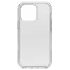A clear, front-facing studio shot of a transparent phone case. Voir les images du produit