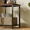 Stolik Kawowy Kwadratowy Pomocniczy Boczny Z Półką Retro Podgląd zdjęcia produktu 5