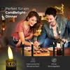 Stabkerzen LED mit Timer SCHWARZ 4 Stück indoor 6 Stunden - Produktbild-Vorschau 4