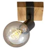 Spot mural vintage BRILONER LEUCHTEN WOOD BASIC, 25 W, Voir les images du produit 1