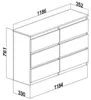 Roe Furniture | Kommode - 6 Schubladen - 120 cm - Weiß matt Produktbild-Vorschau 5