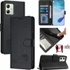 Leder Hülle für Motorola Moto G54 Süße Katze Flip Case Produktbild-Vorschau 1