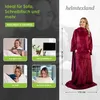 heimtexland ® Ärmeldecke TV Kuscheldecke mit Ärmeln Taschen Produktbild-Vorschau 4