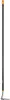 A black and orange Fiskars Solid Hacke is shown vertically against a white background. Produktbild-Vorschau