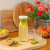1x Weißer Deckel 700ml Fonte Glas Karaffe - Wasser Wein Produktbild-Vorschau 4