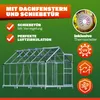 GARDEBRUK® Gewächshaus Aluminium 7,2m² mit Fundament Produktbild-Vorschau 5