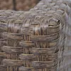 vidaXL Garten-Hochbeet mit 4 Töpfen Poly Rattan Braun Produktbild-Vorschau 9