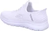A white Skechers shoe shown from the side. Produktbild-Vorschau