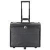 A black rolling briefcase is shown against a white background. Voir les images du produit