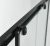 Elite Schiebetür Schwarz 118-122x195cm mit Soft Close, 8mm Produktbild-Vorschau 6