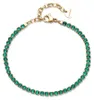 Tennisarmband verguld met groene zirkonia's, model BEI102 Productafbeelding-voorbeeld 4