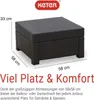 Keter Provence Tisch anthrazit, Gartentisch, wetterfest, Produktbild-Vorschau 4