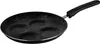 A black frying pan with a speckled interior and a black handle, shown against a white background. Voir les images du produit