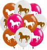Oblique Unique 10 Pferde Luftballons für Kinder Geburtstag Produktbild-Vorschau 1