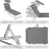 Gartenliege Chloé klappbar 190 x 68 x 65 cm Produktbild-Vorschau 4