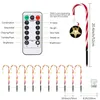 10er Set LED Stern Zuckerstange Lichterkette 8 Lichtmodi Produktbild-Vorschau 5