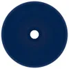 vidaXL Lavabo rotondo blu scuro opaco 32,5x14 cm in Anteprima dell’immagine prodotto 8