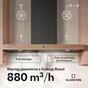 KlarsteinZenFusion T okap kuchenny, 881,6 m³/h, A++, 210 W, Podgląd zdjęcia produktu 3
