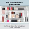 25-tlg. Schubladen-Organizer Set Transparent – Klare Produktbild-Vorschau 7