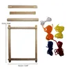 Curtzy Holz Webrahmen aus Holz Bastelset 16,5x21,7cm Großes Produktbild-Vorschau 9