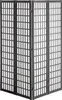 A four-panel room divider with a grid pattern. Voir les images du produit