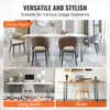 Collage showing VEVOR hairpin table legs used in different settings: a dining room, a living room desk, and a studio desk. Náhled obrázku produktu